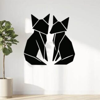 sticker autocollant animaux origami renard 7 DPZXZ