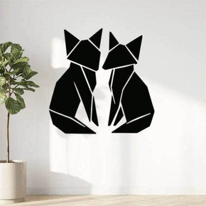 sticker autocollant animaux origami renard 7 DPZXZ