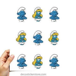 Schtroumpfs Gommettes planche 10x15cm animaux escargot chenille NS5WM DSKZ1