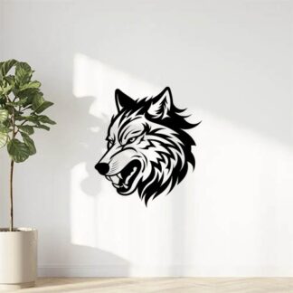 sticker autocollant loup chien animaux 2 DT4QF