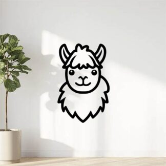 sticker autocollant animaux lama alpaga 3 DTHZB