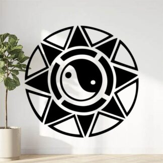 Sticker Autocollant Yingyang Tribal