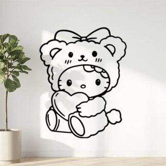 Sticker Autocollant hello kitty ours hero  EN551