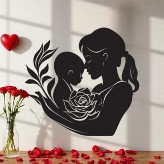 Sticker Autocollant maman enfant femme  F63