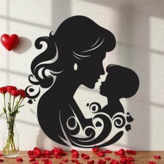 Sticker Autocollant maman enfant femme  F64