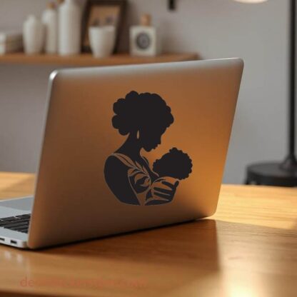 Sticker Autocollant maman enfant femme  F66