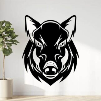 Sticker Autocollant Sanglier face