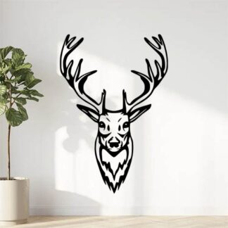 Sticker Autocollant Cerf Bois
