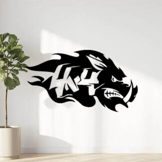 Sticker Autocollant Sanglier 4x4 droite