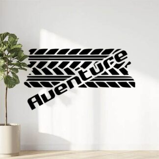Sticker Autocollant Trace Pneu Aventure