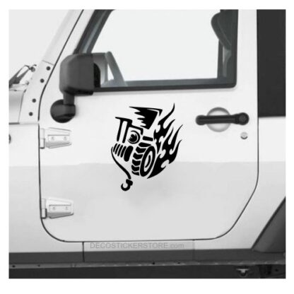 Sticker Autocollant 4x4 Treuil