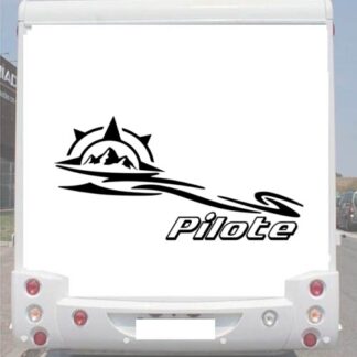 Sticker Autocollant Déco Boussole Pilote Droite