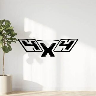 Sticker Autocollant 4x4 lettrage
