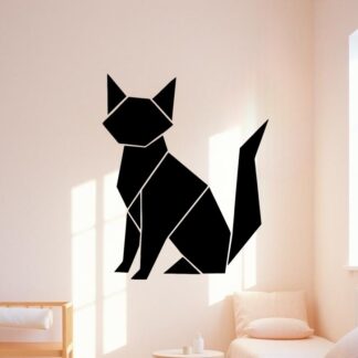 Sticker autocollant Chat origami décoration decostickerstore - GCF9DW