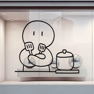 sticker autocollant cuisine restaurant métier 8 GEI2U