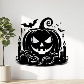 Sticker Autocollant citrouilles halloween  H13