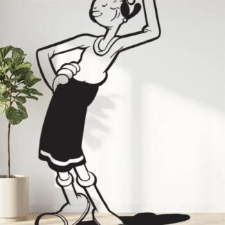 Sticker Autocollant olive popeye hero  H2401