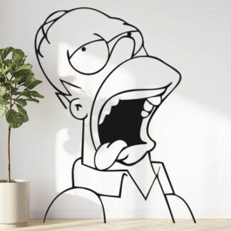 Sticker Autocollant homer simpson hero  H2407