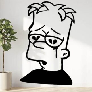Sticker Autocollant bart simpson hero  H2408