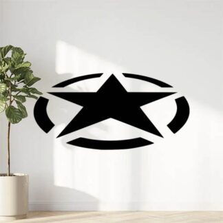 Sticker Autocollant etoile us army inclinée