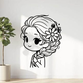 sticker autocollant Elsa reine-des-neiges Disney 5 HKSX1