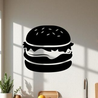 sticker autocollant hamburger nourriture restaurant 8 HQUSO