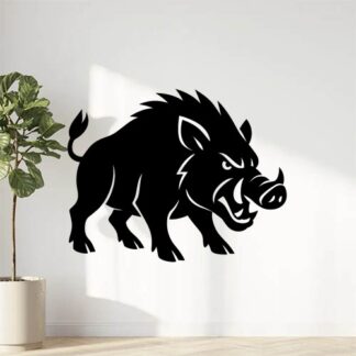 Sticker autocollant Sanglier furieux décoration decostickerstore - HX6IZQ