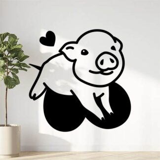 sticker autocollant animaux cochon I3N66