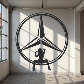 Sticker Autocollant Sticker Sexy Logo Mercedes