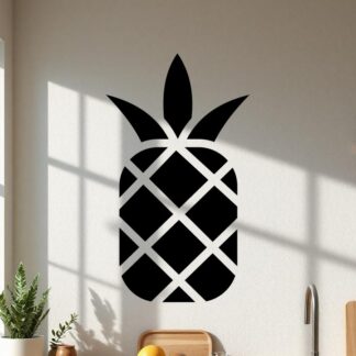 sticker autocollant ananas nourriture restaurant fleur 5 IHDRB