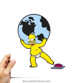 Sticker Autocollant simpsons imprimé IMP20231317