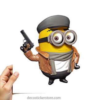 Sticker Autocollant  minion espion imprimé IMP20231415