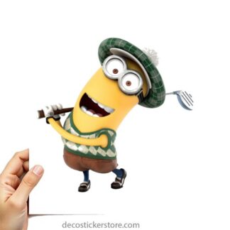 Sticker Autocollant  minion golf imprimé IMP20231419