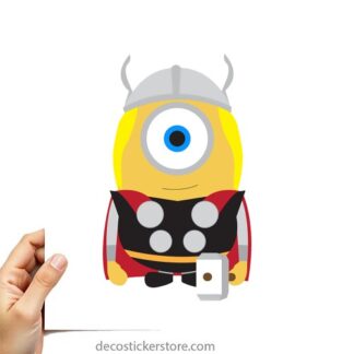 Sticker Autocollant  minion thor imprimé IMP20231426
