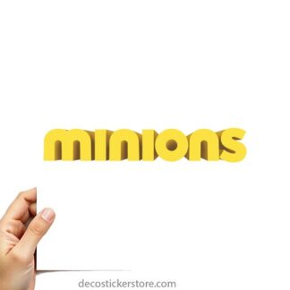 Sticker Autocollant  minion imprimé IMP20231427