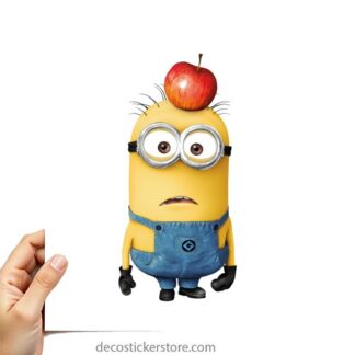 Sticker Autocollant  minion pomme imprimé IMP20231431