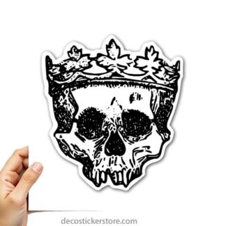 Sticker Autocollant tete de mort skull imprimé IMP2023203