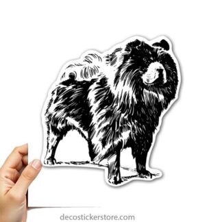 Sticker Autocollant chien  imprimé IMP2023218