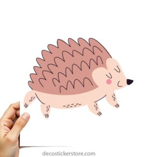 Sticker Autocollant herisson animal imprimé IMP2432