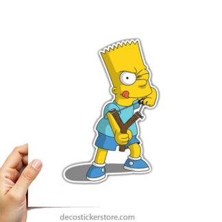 Sticker Autocollant bart simpson imprimé IMP2450
