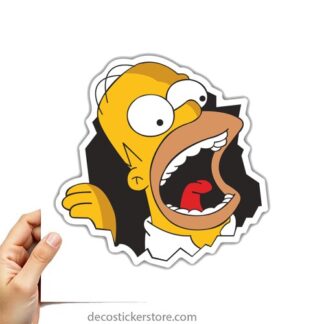 Sticker Autocollant homer simpson imprimé IMP2451