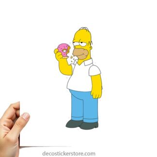 Sticker Autocollant homer simpson imprimé IMP2454