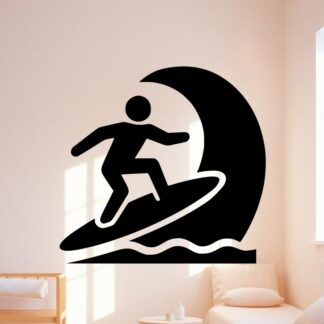 sticker autocollant surf plage mer 1 IPZC6