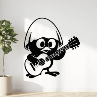 Sticker autocollant Calimero guitariste décoration decostickerstore - IWMT9X