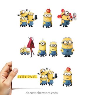 Gommettes planche 10x15cm minions K6P1R