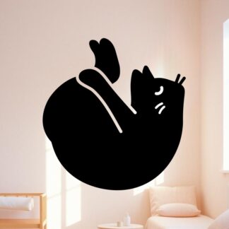 sticker autocollant animaux chat zen yoga 5 K8V5Z
