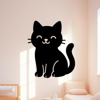 Sticker autocollant Chat mignon décoration decostickerstore - KMFEIF