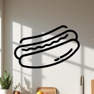 sticker autocollant hotdog nourriture restaurant 2 KMFZJ