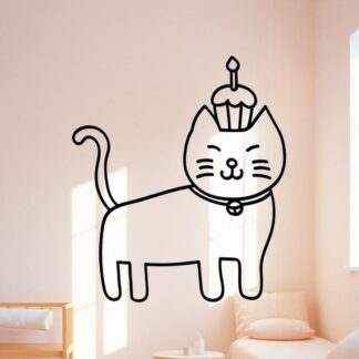 sticker autocollant chat animaux 6 KN8LJ