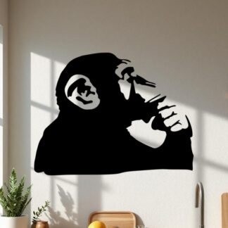 Sticker Autocollant   Singe street art L87294